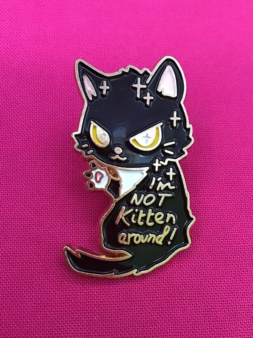 Kitten Around Enamel Pin